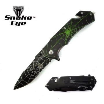 Snake eye Tactical Spring Assist Knife Collection 4.5" Closed